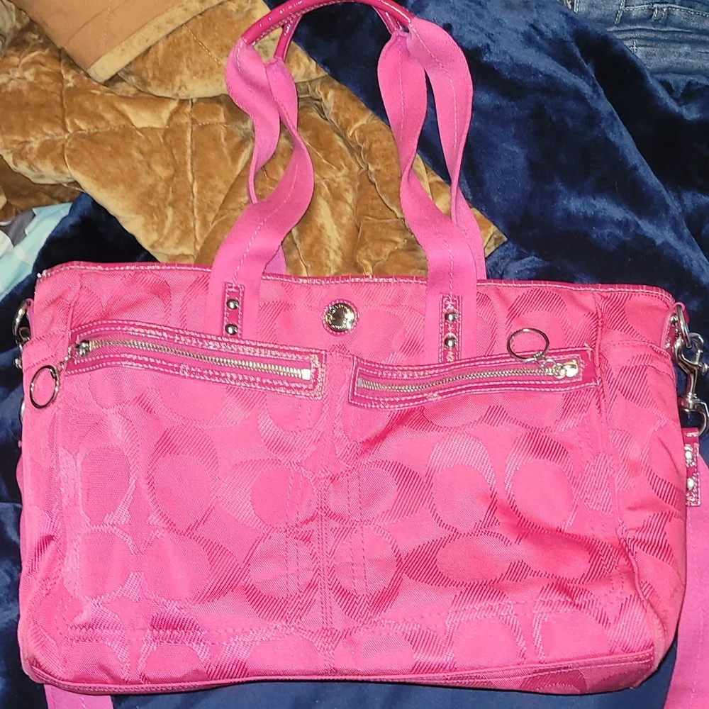 Coach | Bags | Coach Pink Diaper Bag | Poshmark
